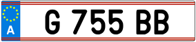 Trailer License Plate